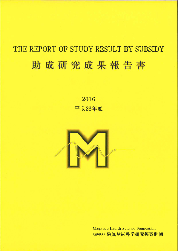 平成28年度 研究成果報告書